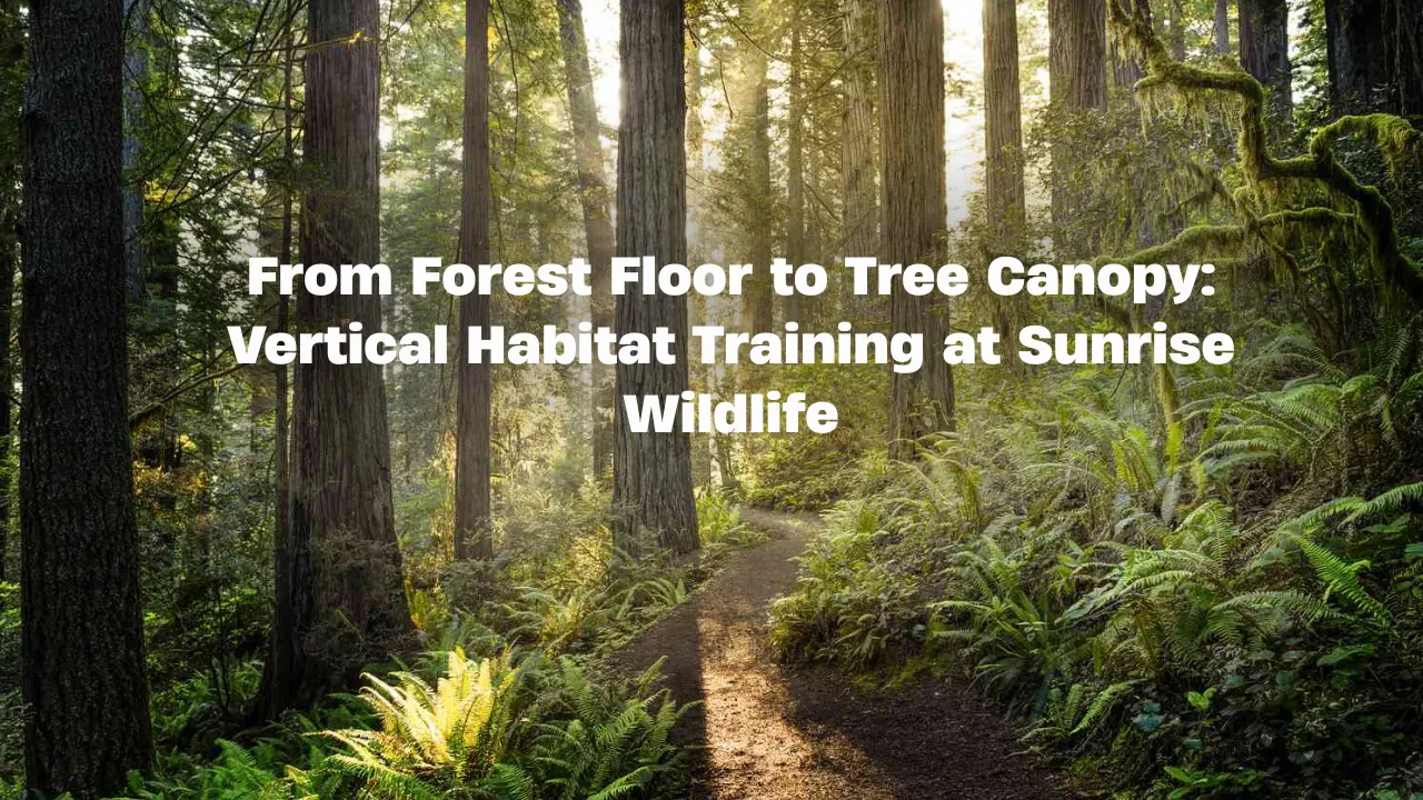 From Forest Floor to Tree Canopy: Vertical Habitat Training at Sunrise Wildlife