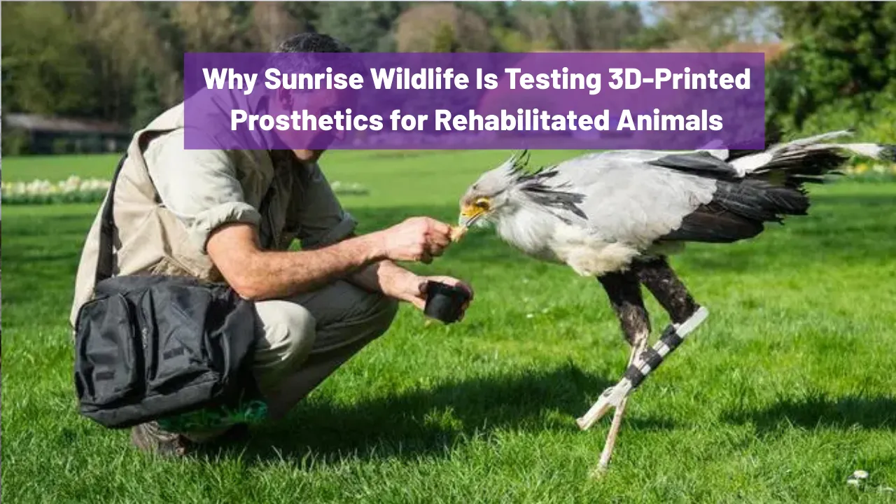Why Sunrise Wildlife Is Testing 3D-Printed Prosthetics for Rehabilitated Animals