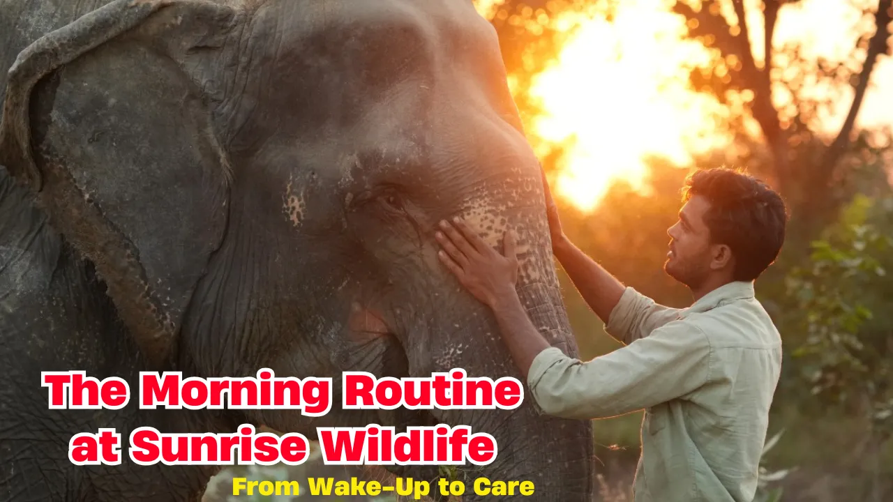 The Morning Routine at Sunrise Wildlife